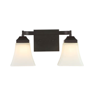 Staunton Iron/Glass Modern Cottage LED Vanity Light - JONATHAN Y